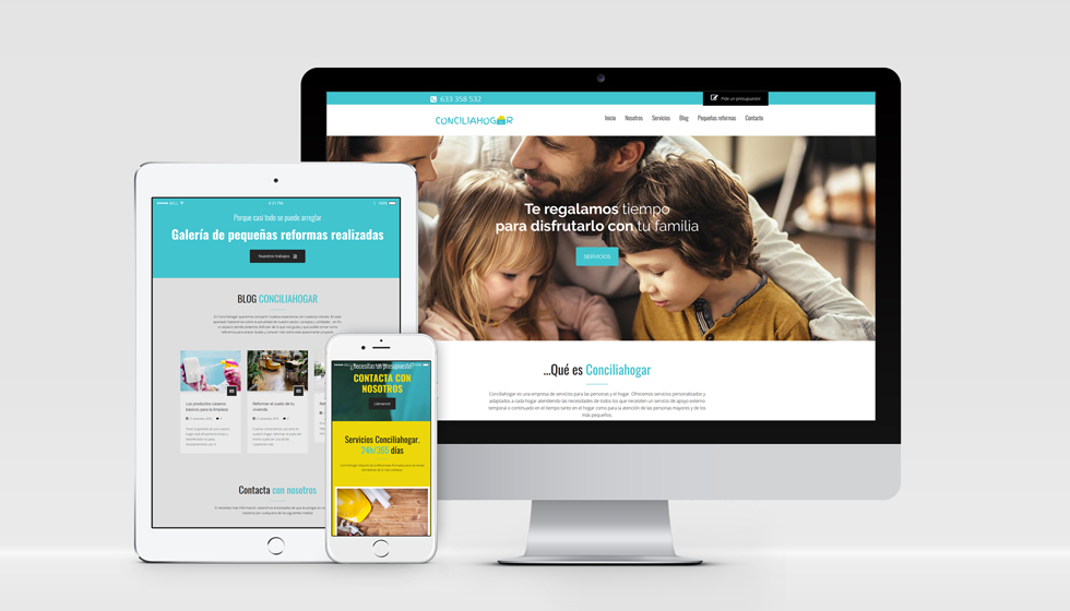diseño web responsivo conciliahogar