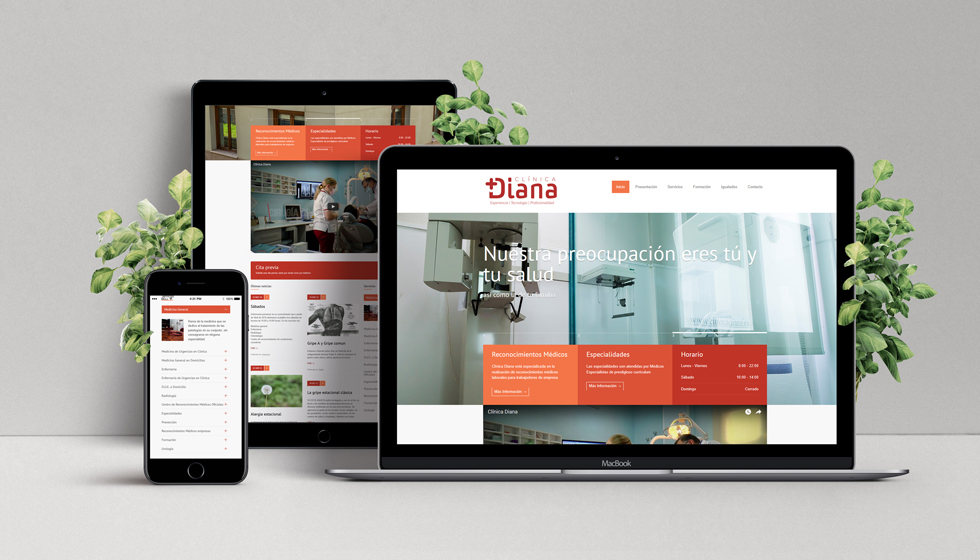 diseño web clinica diana