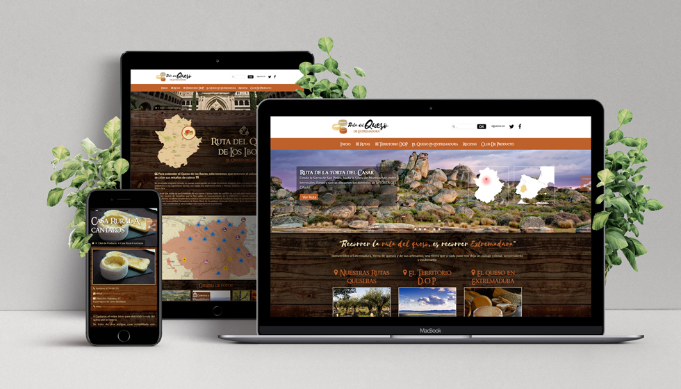 diseño ruta del queso de extramadura